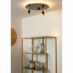 Luminaires Lucide JUBEL Plafonnier LED Laiton, 3 lumières* Éclairage Led