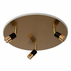 Luminaires Lucide JUBEL Plafonnier LED Laiton, 3 lumières* Éclairage Led