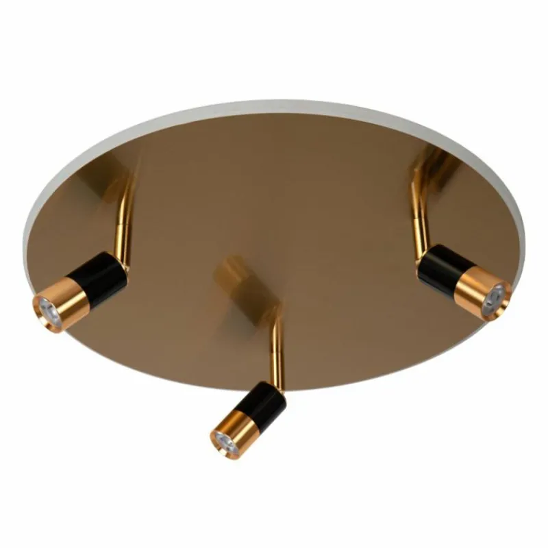 Luminaires Lucide JUBEL Plafonnier LED Laiton, 3 lumières* Éclairage Led