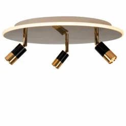 Luminaires Lucide JUBEL Plafonnier LED Laiton, 3 lumières* Éclairage Led