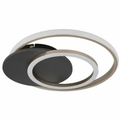 Lampes En Bois-Luminaires Globo Lighting Julio Plafonnier LED Gris, 1 lumière