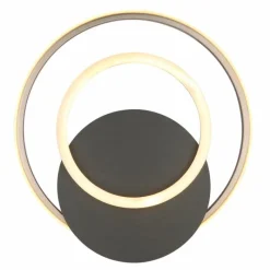 Lampes En Bois-Luminaires Globo Lighting Julio Plafonnier LED Gris, 1 lumière