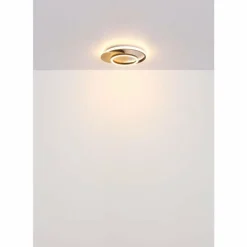 Lampes En Bois-Luminaires Globo Lighting Julio Plafonnier LED Gris, 1 lumière