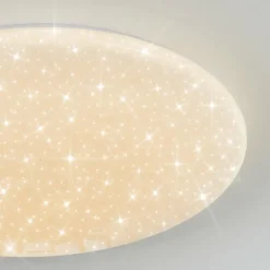 hofstein Junor Plafonnier LED Blanc, 1 lumière, Télécommandes