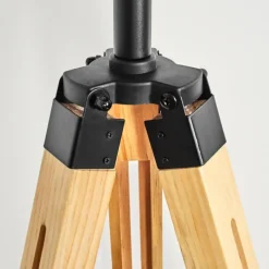 Lampes Dorées-hofstein Jupiter Lampadaire Écru, Noir, 1 lumière