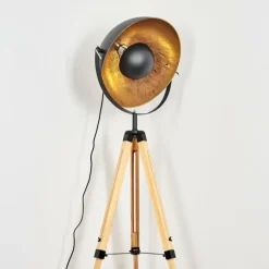 Lampes Dorées-hofstein Jupiter Lampadaire Écru, Noir, 1 lumière