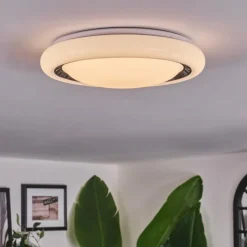 hofstein Kaas Plafonnier LED Noir, Blanc, 1 lumière