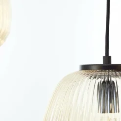 Luminaires Brilliant Kaizen Suspension Noir, 5 lumières