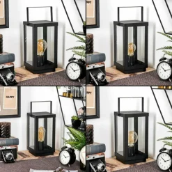 hofstein Karan Lampe à poser Noir, 1 lumière