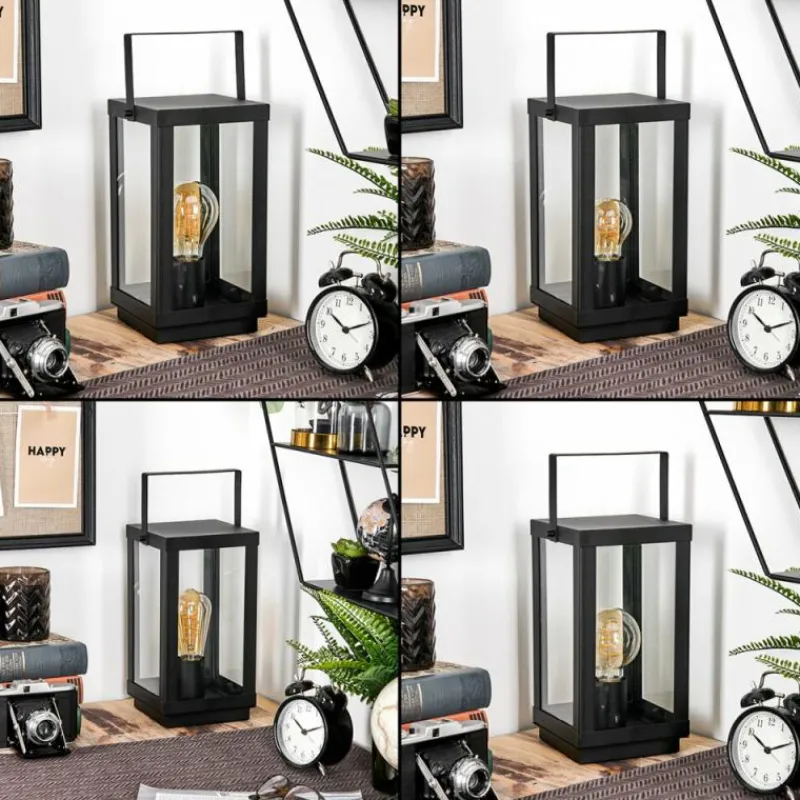 hofstein Karan Lampe à poser Noir, 1 lumière