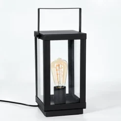 hofstein Karan Lampe à poser Noir, 1 lumière