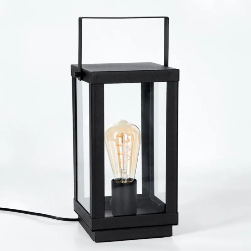 hofstein Karan Lampe à poser Noir, 1 lumière