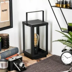 hofstein Karan Lampe à poser Noir, 1 lumière