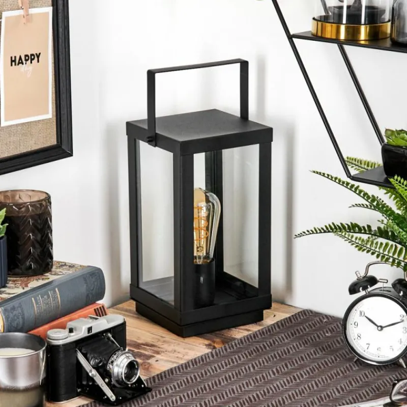 hofstein Karan Lampe à poser Noir, 1 lumière