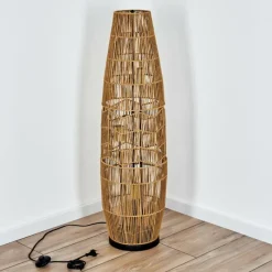 Lampes Dorées-hofstein Karby Lampadaire Noir, 3 lumières