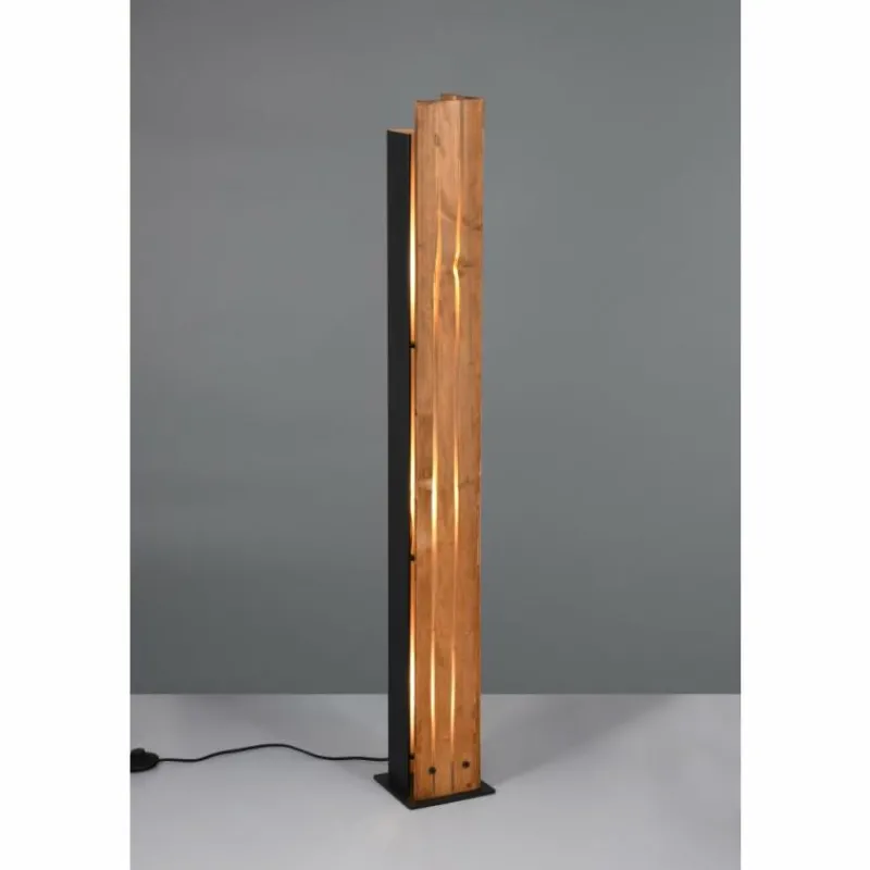 Lampes Vintages & Rétros-Luminaires Trio Karuni Lampadaire Bois clair, 3 lumières