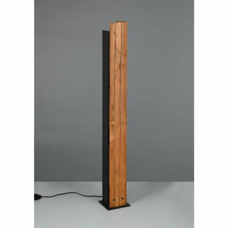 Lampes Vintages & Rétros-Luminaires Trio Karuni Lampadaire Bois clair, 3 lumières