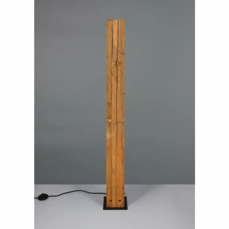 Lampes Vintages & Rétros-Luminaires Trio Karuni Lampadaire Bois clair, 3 lumières