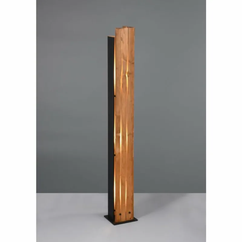 Lampes Vintages & Rétros-Luminaires Trio Karuni Lampadaire Bois clair, 3 lumières