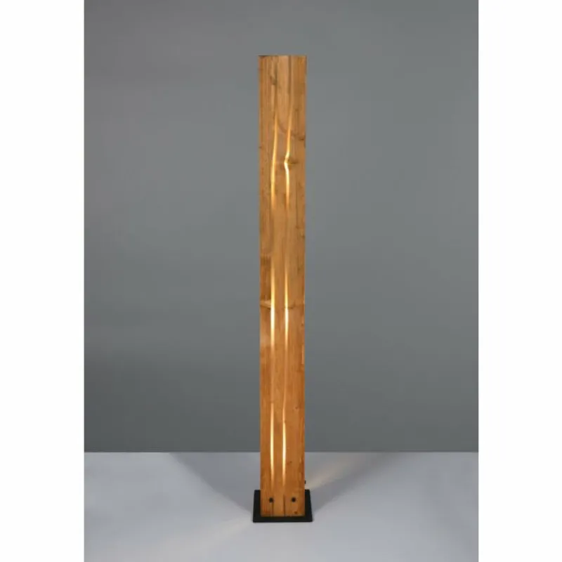 Lampes Vintages & Rétros-Luminaires Trio Karuni Lampadaire Bois clair, 3 lumières