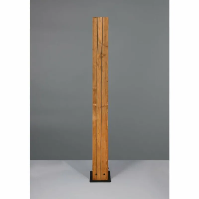 Lampes Vintages & Rétros-Luminaires Trio Karuni Lampadaire Bois clair, 3 lumières