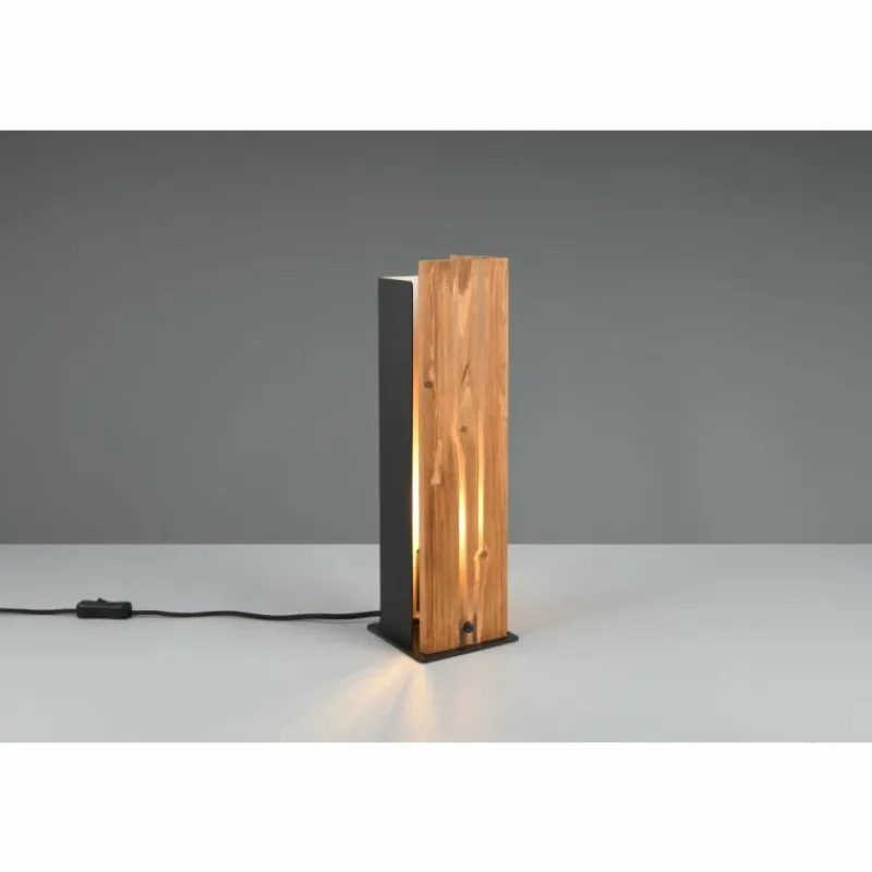 Lampes Vintages & Rétros-Luminaires Trio Karuni Lampe à poser Bois clair, 1 lumière