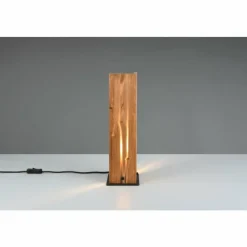 Lampes Vintages & Rétros-Luminaires Trio Karuni Lampe à poser Bois clair, 1 lumière