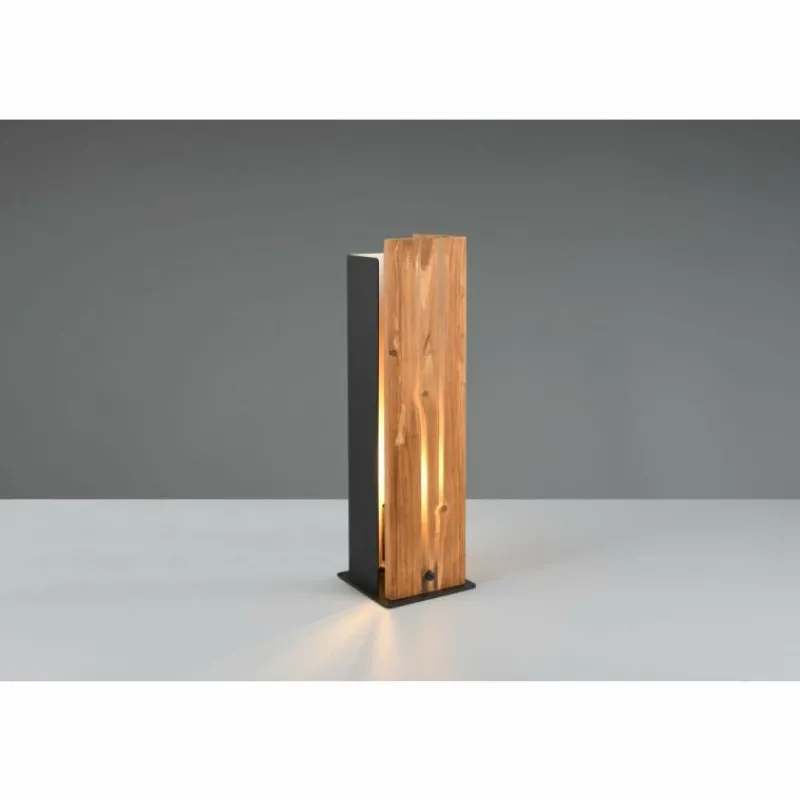 Lampes Vintages & Rétros-Luminaires Trio Karuni Lampe à poser Bois clair, 1 lumière