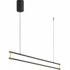 Lampes Dorées-Luminaires Globo Lighting Kayson Suspension LED Noir, 1 lumière