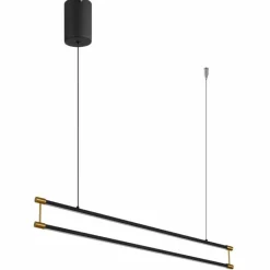 Lampes Dorées-Luminaires Globo Lighting Kayson Suspension LED Noir, 1 lumière
