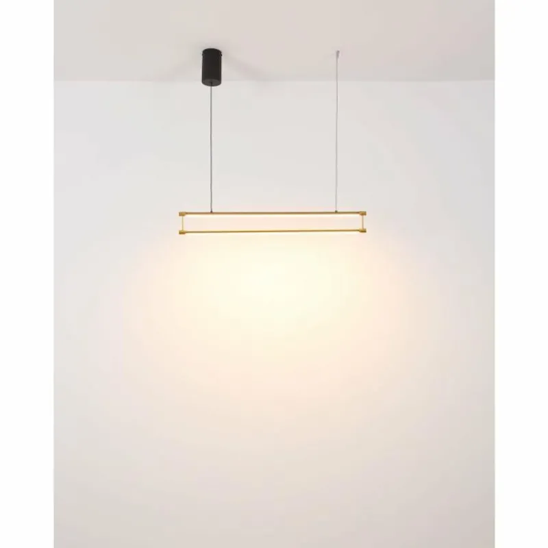 Lampes Dorées-Luminaires Globo Lighting Kayson Suspension LED Noir, 1 lumière