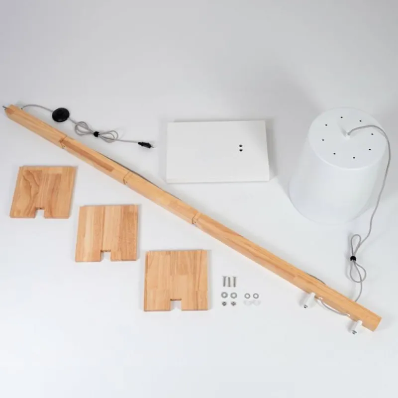 Luminaires Scandinaves-hofstein Kelan Lampadaire Écru, Blanc, 1 lumière