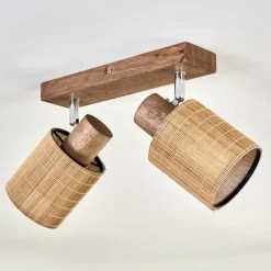 hofstein Kinnared Plafonnier Chrome, Écru, 2 lumières