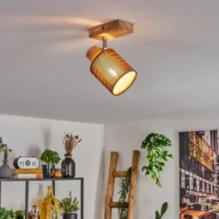 Luminaires Scandinaves-hofstein Kinnared Plafonnier Chrome, Écru, 1 lumière