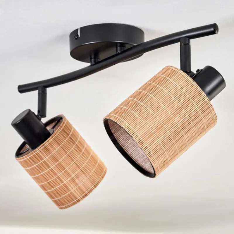 hofstein Kinnared Plafonnier Noir, 2 lumières