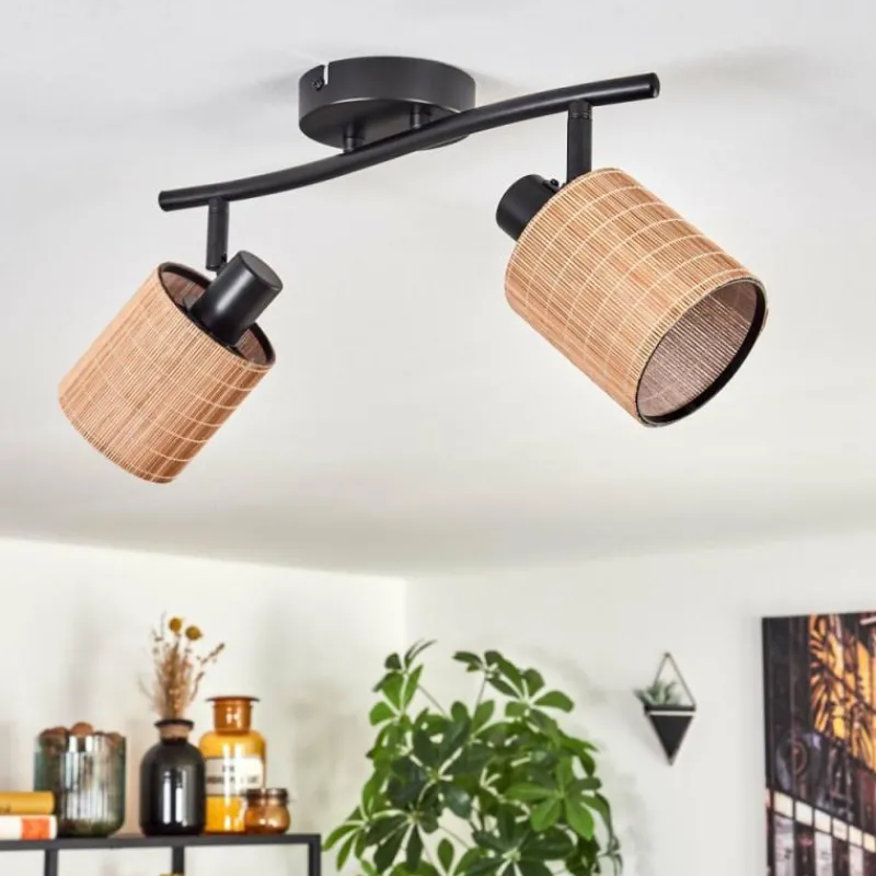 hofstein Kinnared Plafonnier Noir, 2 lumières