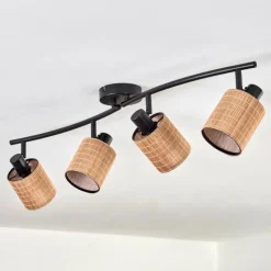 hofstein Kinnared Plafonnier Noir, 4 lumières