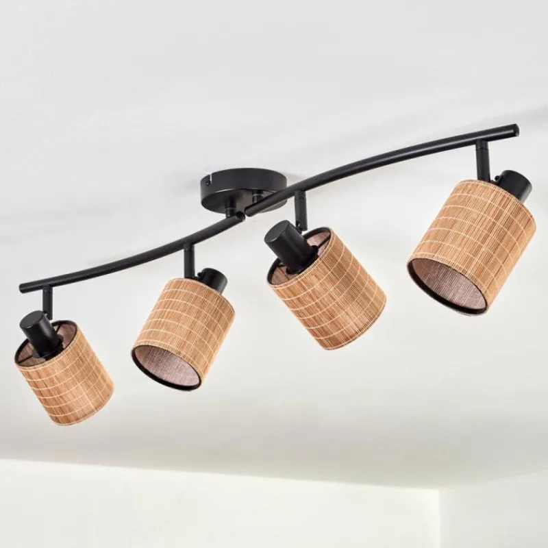 hofstein Kinnared Plafonnier Noir, 4 lumières