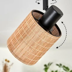 hofstein Kinnared Plafonnier Noir, 6 lumières