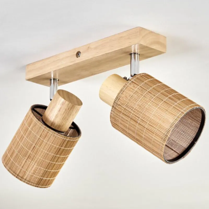 hofstein Kinnared Plafonnier, Spot de plafond Chrome, Écru, 2 lumières