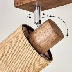 hofstein Kinnared Plafonnier, Spot de plafond Chrome, Brun foncé, 3 lumières