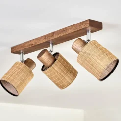 hofstein Kinnared Plafonnier, Spot de plafond Chrome, Brun foncé, 3 lumières