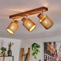 hofstein Kinnared Plafonnier, Spot de plafond Chrome, Brun foncé, 3 lumières