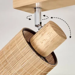 hofstein Kinnared Plafonnier, Spot de plafond Chrome, Écru, 3 lumières