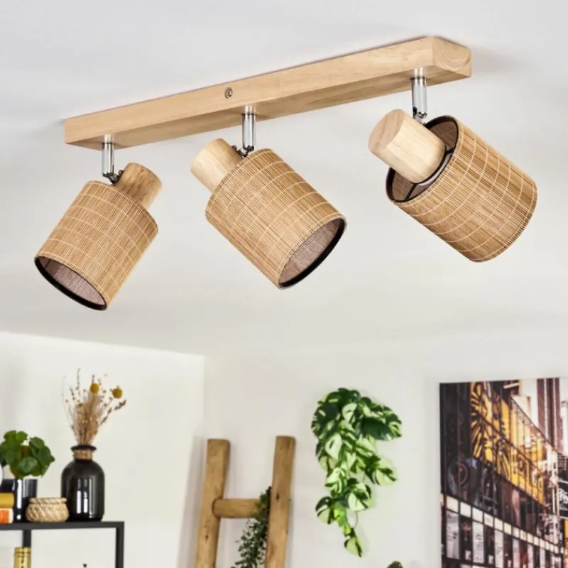 hofstein Kinnared Plafonnier, Spot de plafond Chrome, Écru, 3 lumières