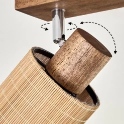 hofstein Kinnared Plafonnier, Spot de plafond Chrome, Brun foncé, 4 lumières