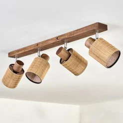 hofstein Kinnared Plafonnier, Spot de plafond Chrome, Brun foncé, 4 lumières