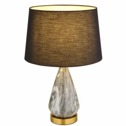 Lampes En Tissu-Luminaires Globo Lighting Kisa Lampe à poser Laiton, 1 lumière