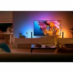Luminaires Philips Kit de base double Philips Hue Ambiance White & Color Play Lightbar LED Noir, 2 lumières, Changeur de couleurs
