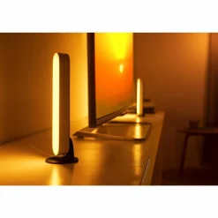 Luminaires Philips Kit de base double Philips Hue Ambiance White & Color Play Lightbar LED Noir, Blanc, 2 lumières, Changeur de couleurs
